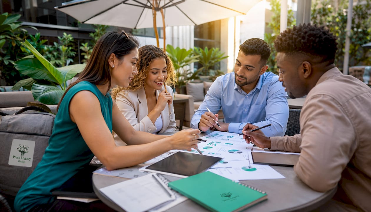 Marketing team discussing agency alternatives