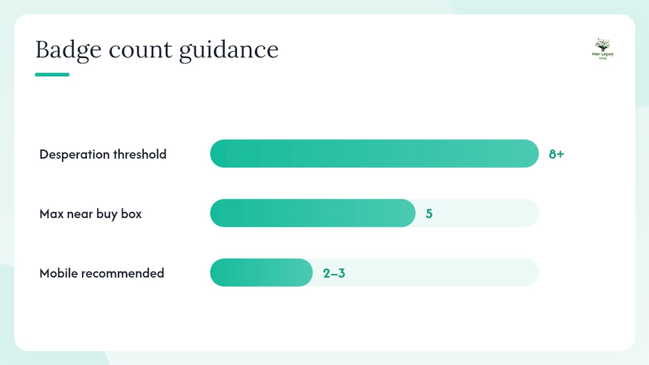 Common mistakes that make trust badges backfire — overview diagram