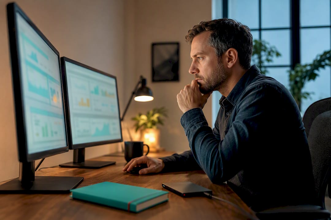 SEO specialist comparing website crawl benchmarks
