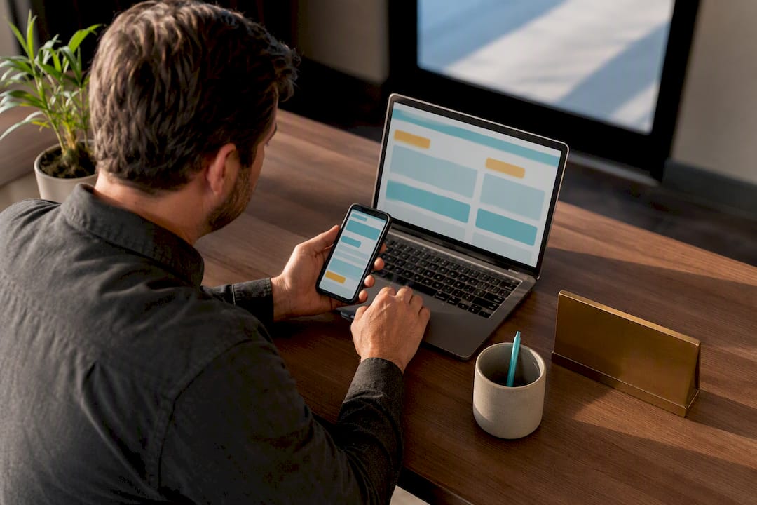 Owner checking business listing details