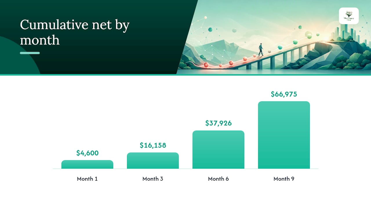 How do you forecast SEO ROI and find your break-even month? — overview diagram